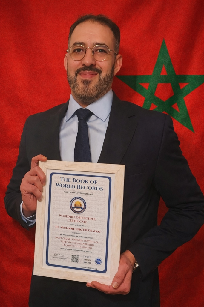 Dr Mohammed Rochd Charrat world record 1656 online certifications TBWR